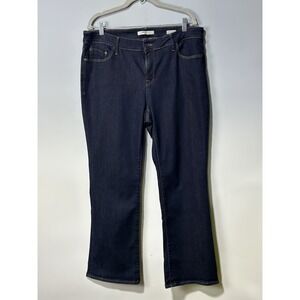 Mavi 16/30 Jeans Molly Mid Rise Classic Boot-Cut Dark Wash Denim Womens Pants